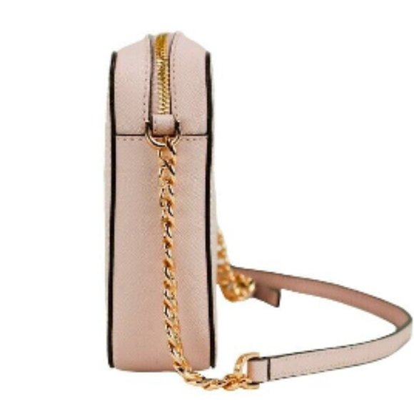 SALE! NWT Michael Kors Leather E/W Jet Set Crossbody Shoulder Bag Pink Blush - Picture 12 of 14